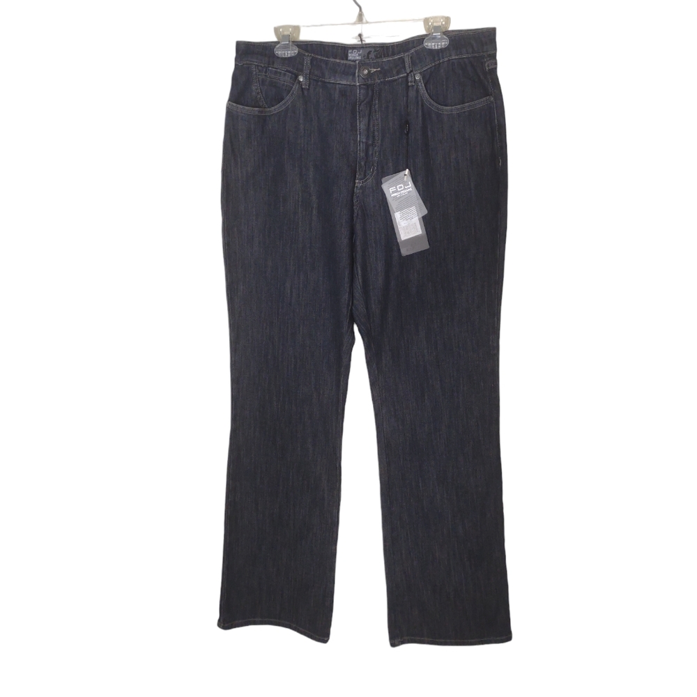 FDJ French Dressing‎ women's jeans Size 16 Olivia Flare midnight dark wash